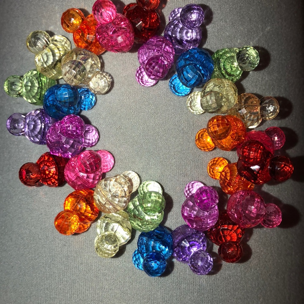 Plastic crystal Disney world bracelet